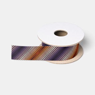 Lazo De Raso Tonos Naranjas Y Morado Salty Watercolor Art