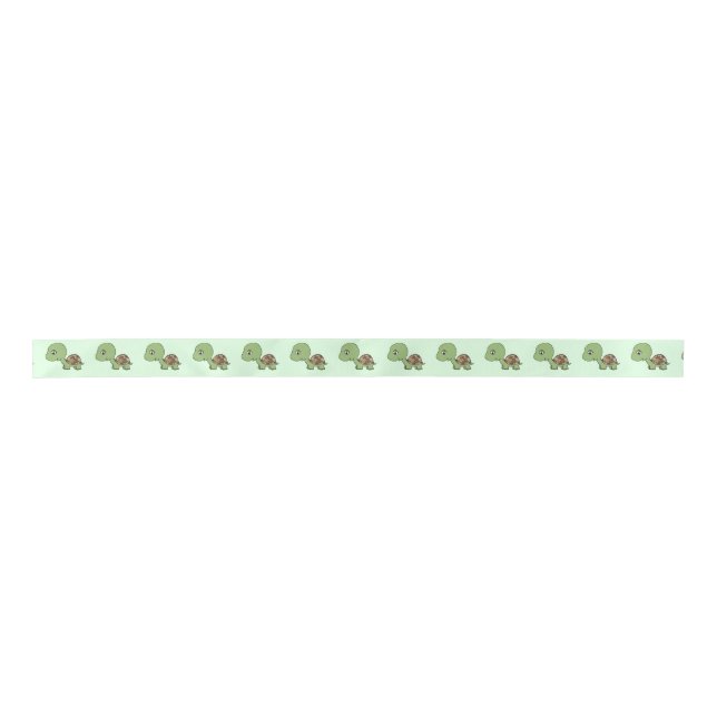 Lazo De Raso Tortuga linda del bebé (Anverso)