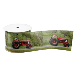 Lazo De Raso Tractor rojo