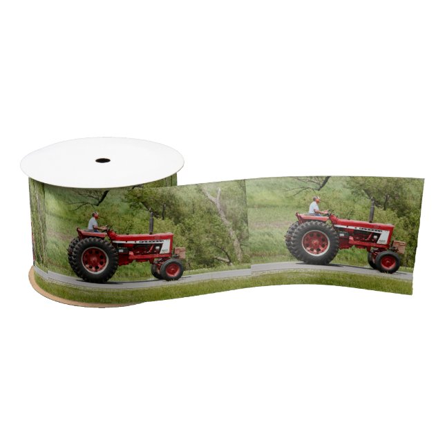 Lazo De Raso Tractor rojo (Carrete)