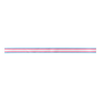 Lazo De Raso Trans flag satin ribbon