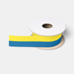 Lazo De Raso Trazos  Azul y Amarillo  Personalizable