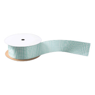 Lazo De Raso Trellis Bluegrass Verde - Blanco