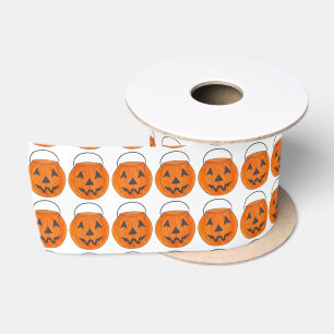 Lazo De Raso Trick o Trek Halloween Jack o' Lantern Pumpkin