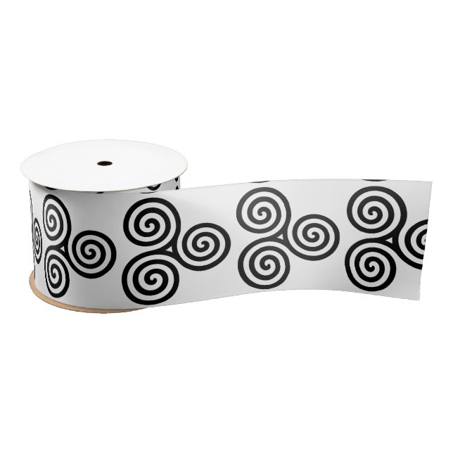 Lazo De Raso Triple espiral negra Thunder_Cove (Carrete)