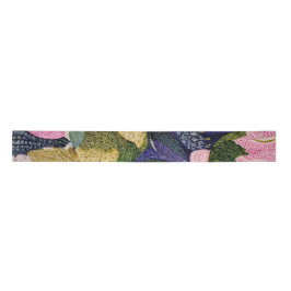 Lazo De Raso Tropical Modernism Floral Ribbon