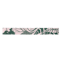 Lazo De Raso Tropical Modernism Floral Ribbon 03