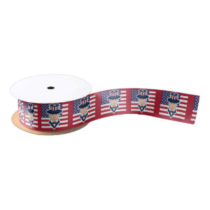 Lazo De Raso Uncle Sam personalizado Satin Ribbon