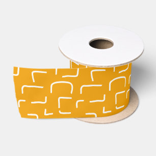 Lazo De Raso Urban Geo Naranja Amarillo Patrón de Licuadora