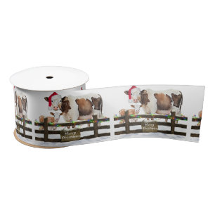 Lazo De Raso Vaca y ternera navidades en nieve