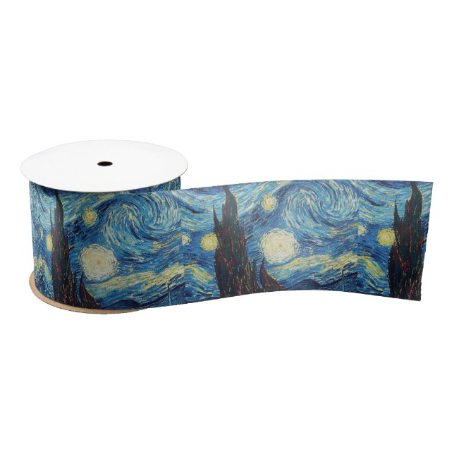 Lazo De Raso Van Gogh Starry Night Classic Impresionsionist Art (Carrete)