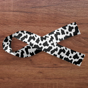 Lazo De Raso Vaquera de estampado de vaca país granja animal