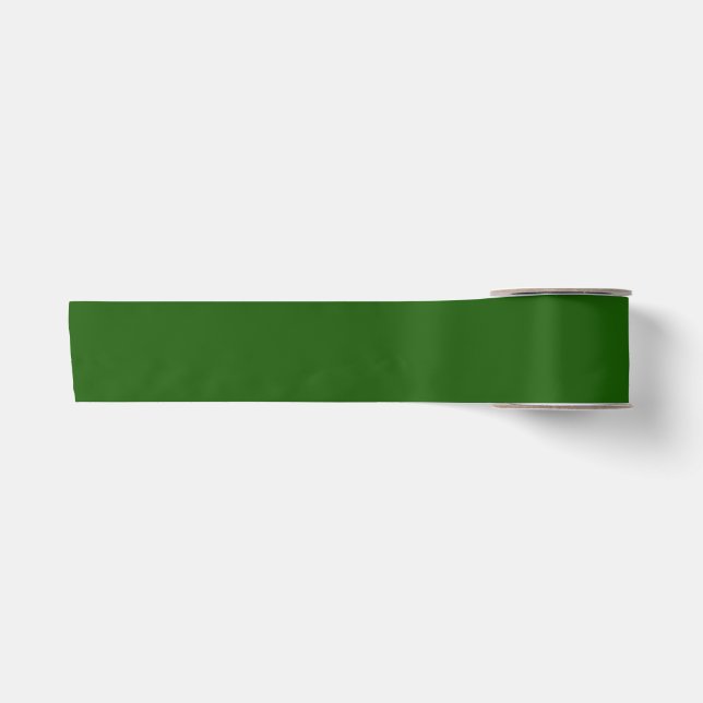 Lazo De Raso Verde Lincoln Color Sólido (Anverso)