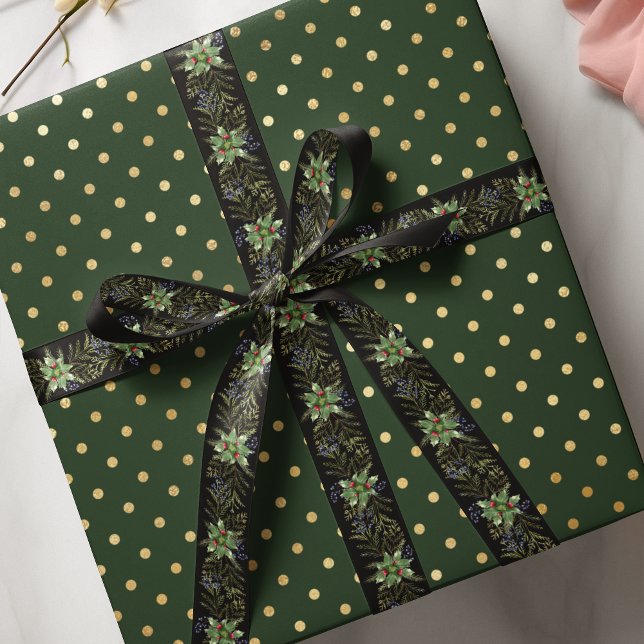 Lazo De Raso Verdor botánico de invierno de vacaciones para nav (Subido por el creador)