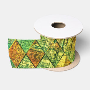 Lazo De Raso Vidrio pintado geométrico decorativo moderno