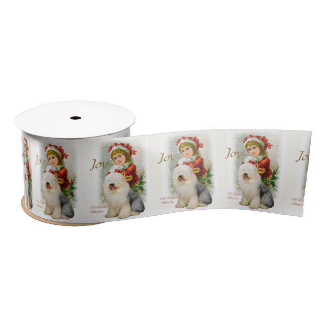 Lazo De Raso Vintage Christmas (Carrete)