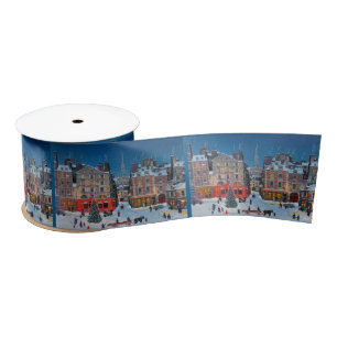 Lazo De Raso Vintage Christmas Village