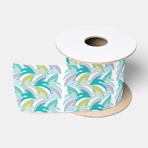 Lazo De Raso Vintage Colorous Tropical Leaves Vintage