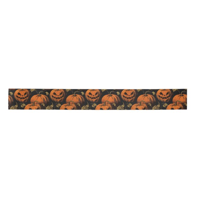 Lazo De Raso Vintage Jack O Lanterns (Anverso)