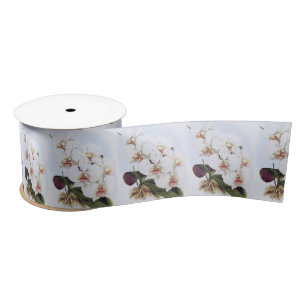 Lazo De Raso Vintage Phalænopsis Amabilis Dayana Orquid Flor