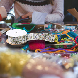 Lazo De Raso Vintage Watercolor Bunny Easter Egy Floral Pattern