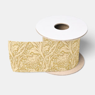 Lazo De Raso Vintage William Morris Arcadia Gold Sin Costuras
