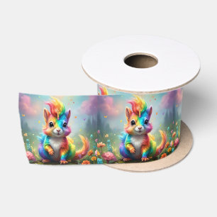 Lazo De Raso Whiskers of Wonder: La ardilla de Unicornio arcoir