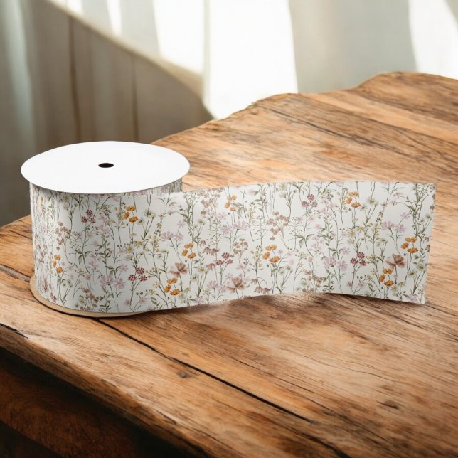 Lazo De Raso Wildflower Boho Bloom Garden Boho (Subido por el creador)