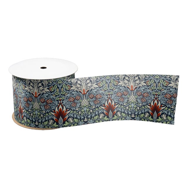 Lazo De Raso William Morris Snakeshead Floral Classic Botanical (Carrete)