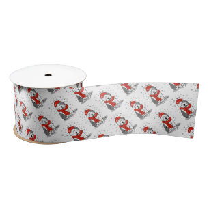 Lazo De Raso Winter (rojo) Perro inglés viejo (gris 1) lindo