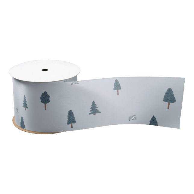 Lazo De Raso Wodland Mountain Baby Shower Gift Wrap (Carrete)