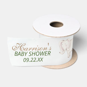 Lazo De Raso Woodland Animals Jungle Greenery Baby Shower