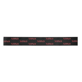 Lazo De Raso XOXO valentine's day Chic black red glitter