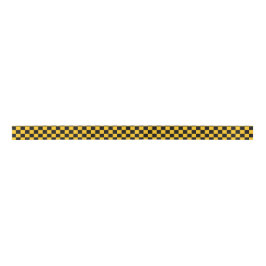 Lazo De Raso Yellow and Black Checkered Print