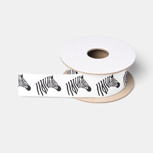 LAZO DE RASO ZEBRA HEAD ART (Carrete)