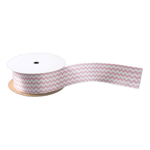 Lazo De Raso Zigzag rosa, Chevron rosado, patrón geométrico