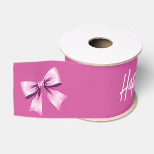 Lazo De Tela Gruesa Acuarela Rosa Bows Coquette Sweet 16 Cumpleaños