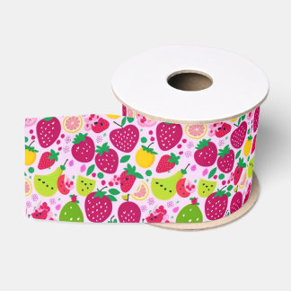 Lazo De Tela Gruesa Adorables Cutiess Frutales
