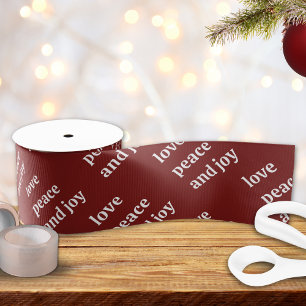 Lazo De Tela Gruesa Amor Navidad Paz Alegría Fiesta 