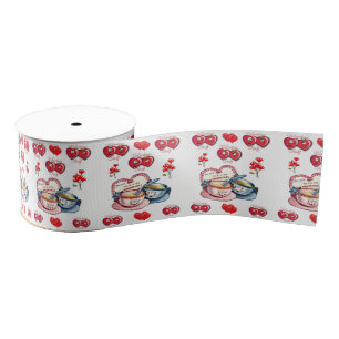 Lazo De Tela Gruesa amor por las tarjetas de San Valentín decorativas