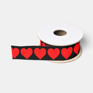 Lazo De Tela Gruesa Amor valentino de los corazones rojos