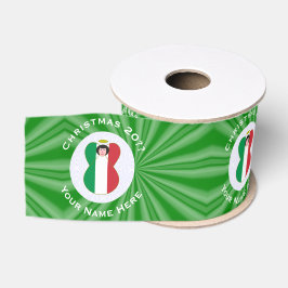 Lazo De Tela Gruesa Angel Personalize (Angel), Navidades de la bandera