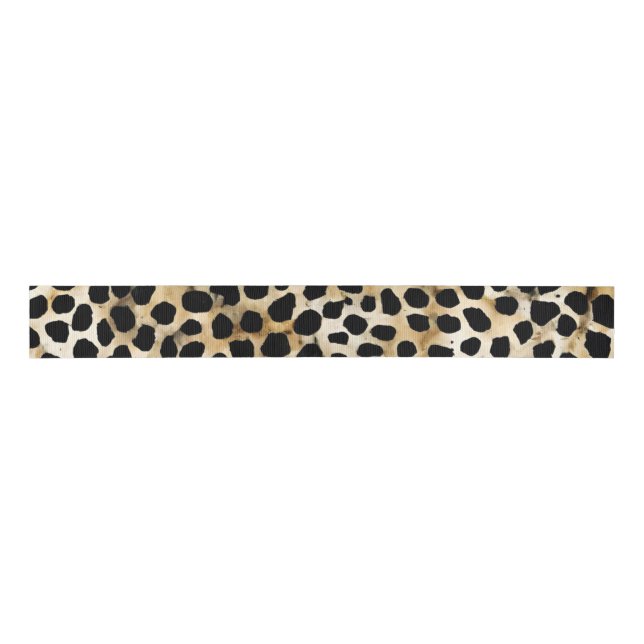 Lazo De Tela Gruesa Animal Print - Ribbon (Anverso)