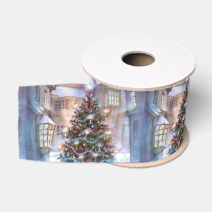 Lazo De Tela Gruesa Árbol de Navidad Vintage