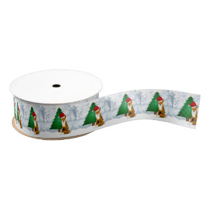 Lazo De Tela Gruesa Árbol de Navidad y Cinta Grosgrain de Santa Fox