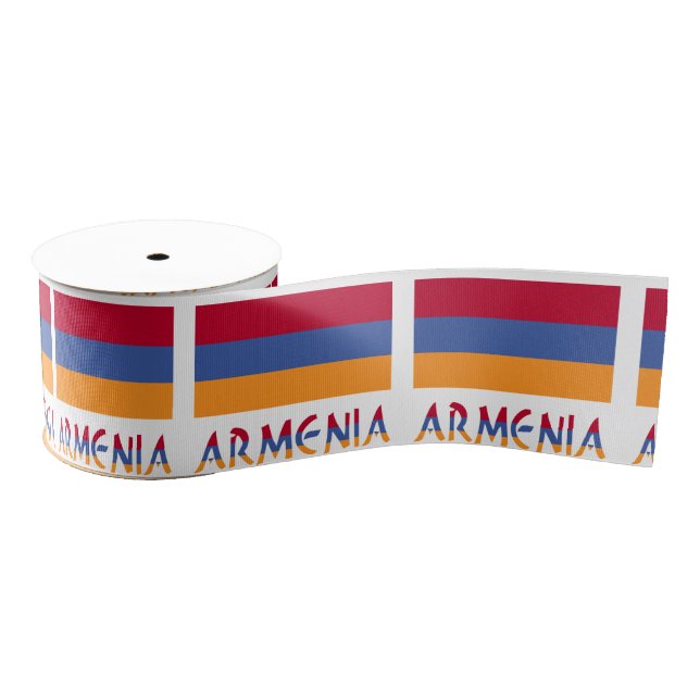 Lazo De Tela Gruesa Armenia y Bandera Armenia (Carrete)