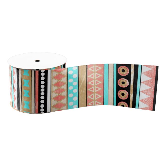 Lazo De Tela Gruesa Azteca de moda (Carrete)