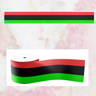 Lazo De Tela Gruesa Bandera Afroamericana Totalmente