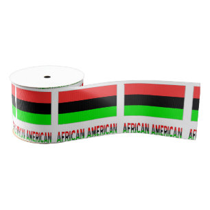 Lazo De Tela Gruesa Bandera afroamericana y de la diáspora africana 