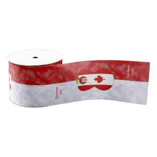 Lazo De Tela Gruesa Bandera canadiense personalizada del ángel Auburn